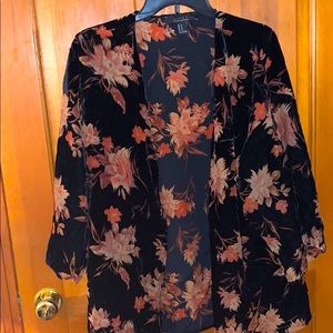 velvet kimono- cardigan